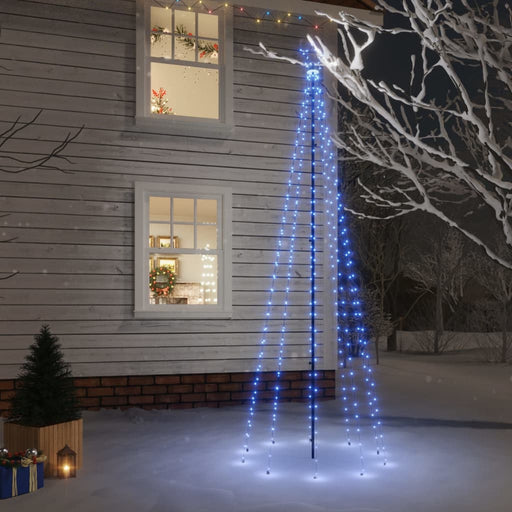 Brad de Crăciun, 310 LED-uri albastre, 300 cm, cu țăruș , 1 - homenest.ro