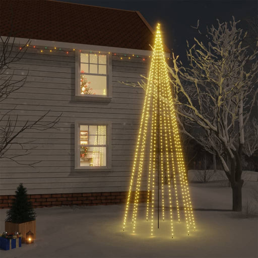 Brad de Crăciun cu țăruș, 732 LED-uri, alb cald, 500 cm , 1 - homenest.ro