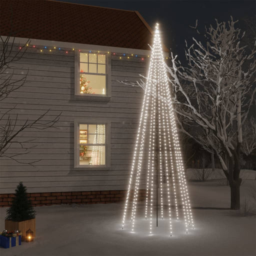 Brad de Crăciun cu țăruș, 732 LED-uri, alb rece, 500 cm , 1 - homenest.ro