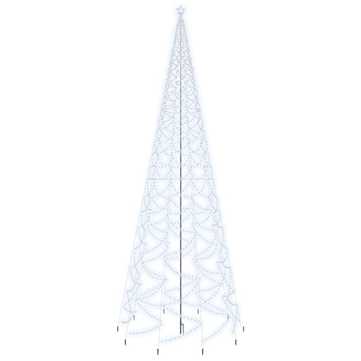 Brad de Crăciun cu țăruș, 3000 LED-uri, alb rece, 800 cm , 2 - homenest.ro