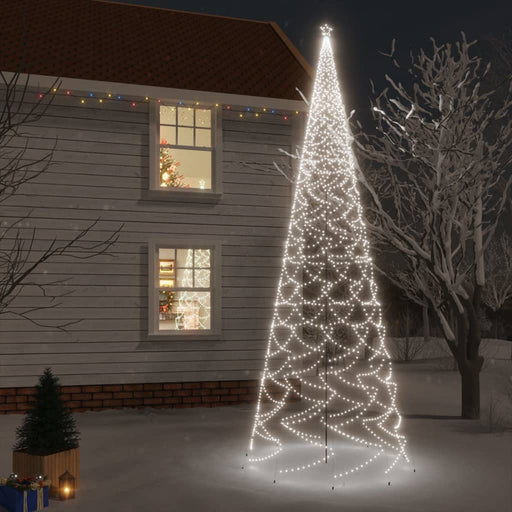 Brad de Crăciun cu țăruș, 3000 LED-uri, alb rece, 800 cm , 1 - homenest.ro