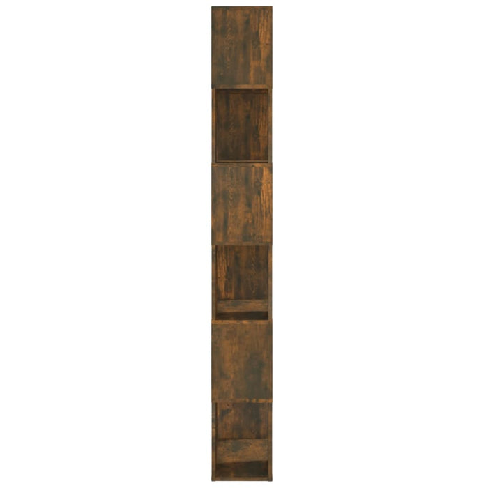 Bibliotecă/Separator de cameră, stejar fumuriu, 60x24x186 cm , 6 - homenest.ro