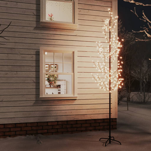 Copac cu flori de cireș cu LED, 368 LED-uri alb calde, 300 cm , 1 - homenest.ro