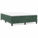 Cadru de pat box spring, verde închis, 140x190 cm, catifea , 2 - homenest.ro