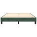 Cadru de pat box spring, verde închis, 140x190 cm, catifea , 5 - homenest.ro