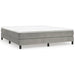 Cadru de pat box spring, gri deschis, 160x200 cm, catifea , 2 - homenest.ro