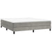 Cadru de pat box spring, gri deschis, 160x200 cm, catifea , 3 - homenest.ro