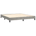 Cadru de pat box spring, gri deschis, 160x200 cm, catifea , 4 - homenest.ro