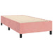 Cadru de pat box spring, roz, 90x200 cm, catifea , 4 - homenest.ro