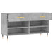 Bancheta pantofar, gri beton, 102x35x55 cm, lemn prelucrat , 5 - homenest.ro