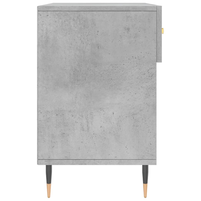 Bancheta pantofar, gri beton, 102x35x55 cm, lemn prelucrat , 7 - homenest.ro