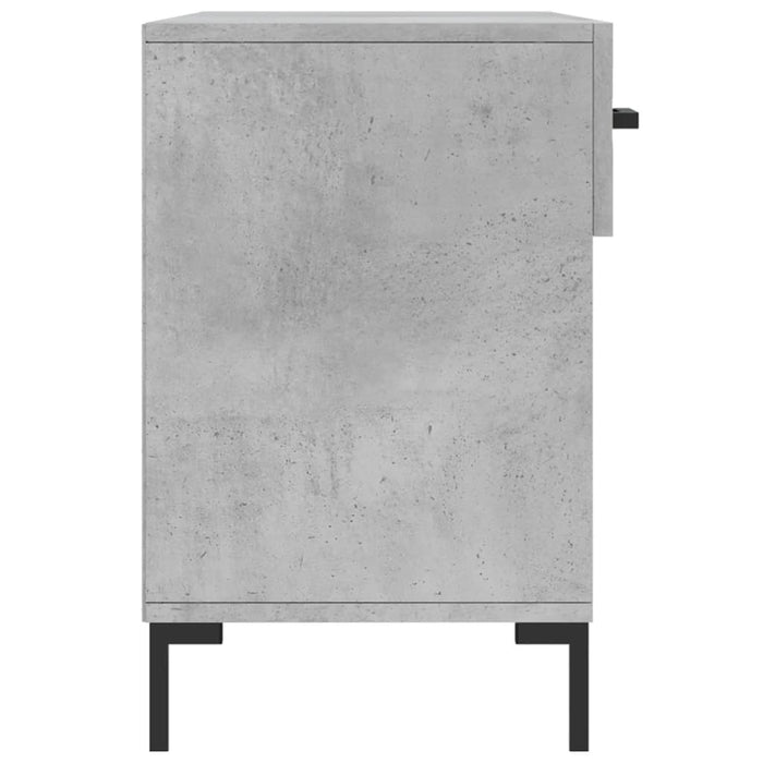 Bancheta pantofar, gri beton, 102x35x55 cm, lemn prelucrat , 7 - homenest.ro