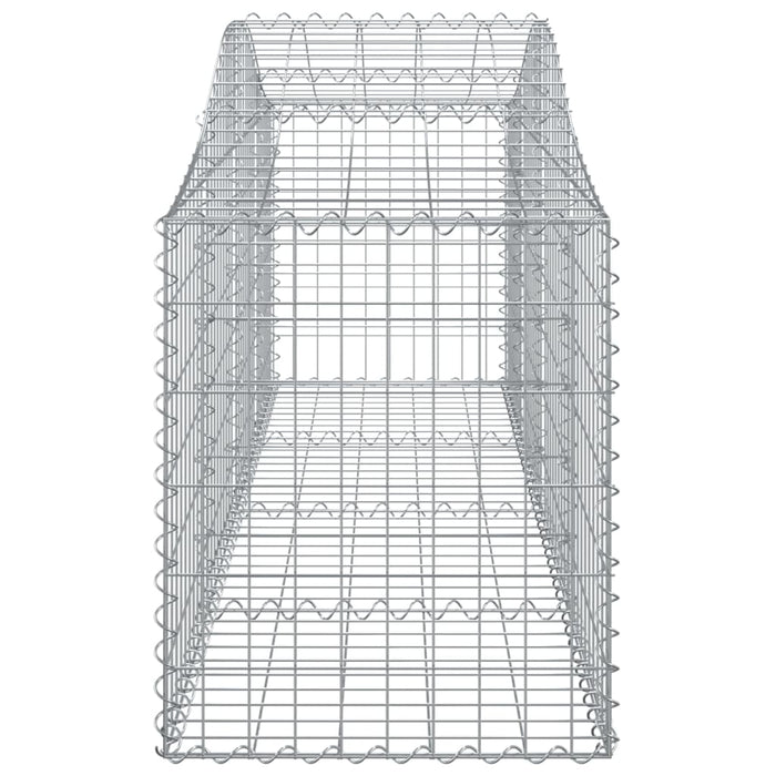 Coș gabion arcuit 200x50x60/80 cm fier galvanizat , 4 - homenest.ro