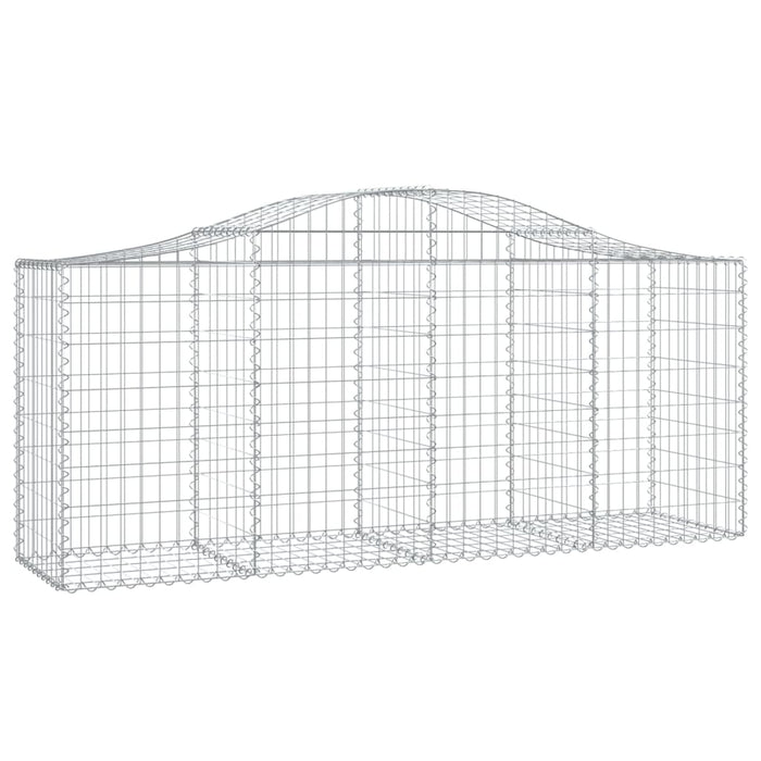 Coș gabion arcuit 200x50x80/100 cm fier galvanizat , 2 - homenest.ro