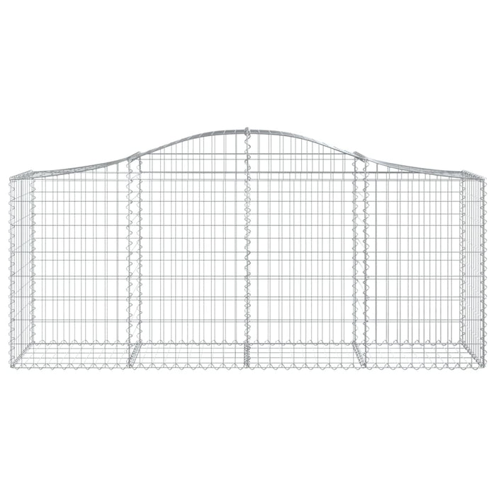 Coș gabion arcuit 200x50x80/100 cm fier galvanizat , 3 - homenest.ro