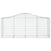 Coș gabion arcuit 200x50x80/100 cm fier galvanizat , 3 - homenest.ro