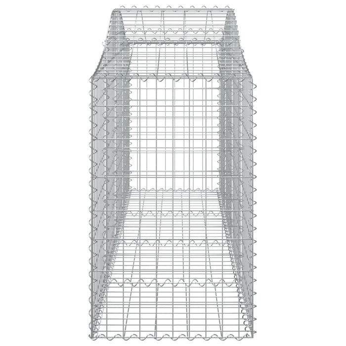 Coș gabion arcuit 200x50x80/100 cm fier galvanizat , 4 - homenest.ro