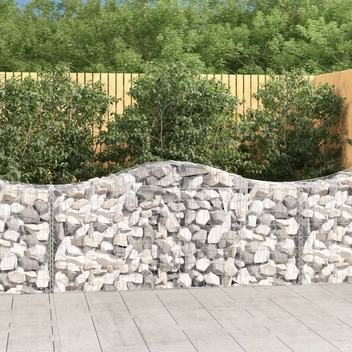 Coș gabion arcuit 200x50x80/100 cm fier galvanizat , 1 - homenest.ro