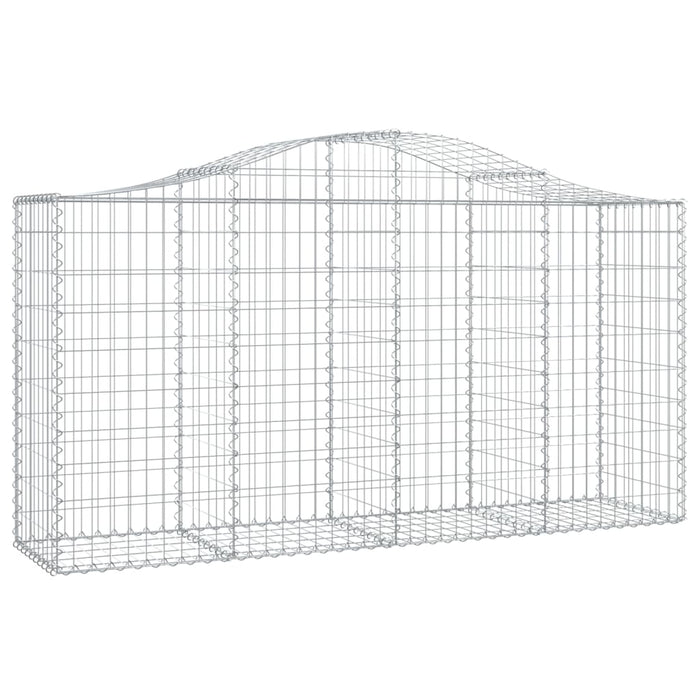 Coș gabion arcuit 200x50x100/120 cm fier galvanizat , 2 - homenest.ro