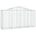 Coș gabion arcuit 200x50x100/120 cm fier galvanizat , 2 - homenest.ro