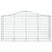 Coș gabion arcuit 200x50x100/120 cm fier galvanizat , 3 - homenest.ro