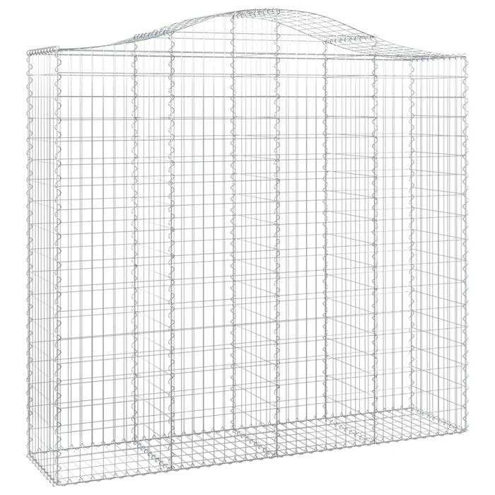 Coș gabion arcuit, 200x50x180/200 cm, fier galvanizat , 2 - homenest.ro