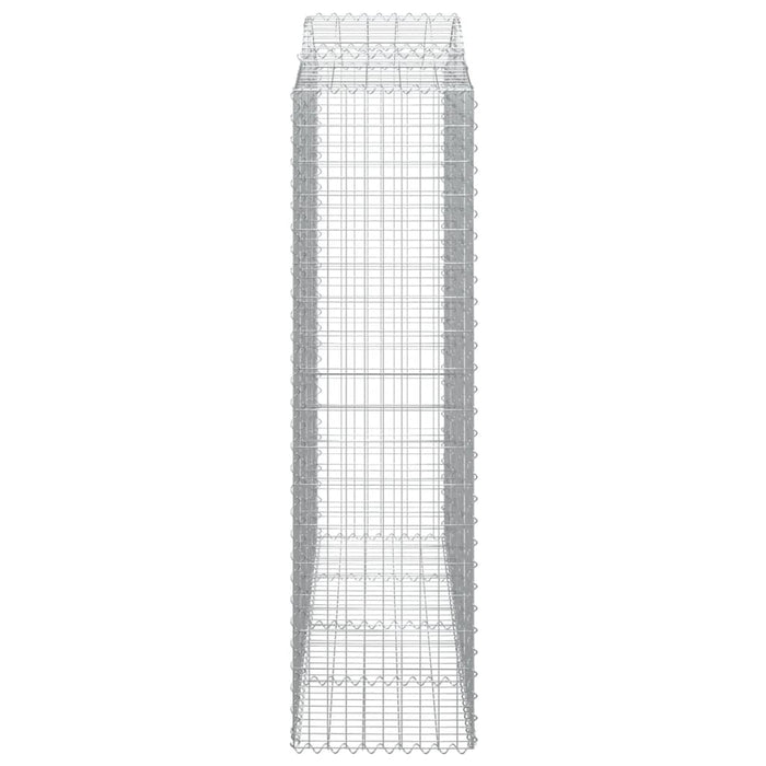 Coș gabion arcuit, 200x50x180/200 cm, fier galvanizat , 4 - homenest.ro