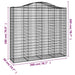 Coș gabion arcuit, 200x50x180/200 cm, fier galvanizat , 5 - homenest.ro