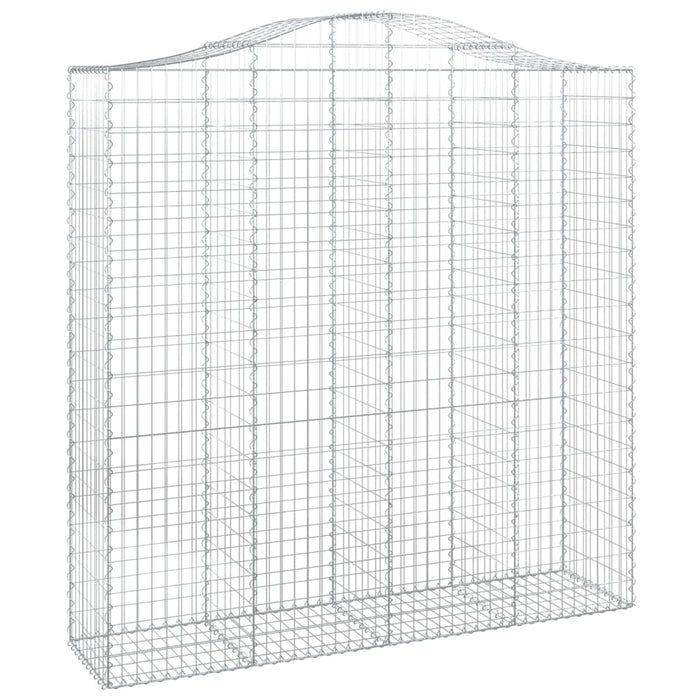 Coș gabion arcuit 200x50x200/220 cm fier galvanizat , 2 - homenest.ro