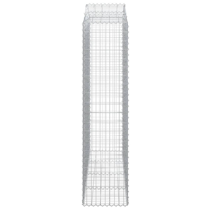 Coș gabion arcuit 200x50x200/220 cm fier galvanizat , 4 - homenest.ro