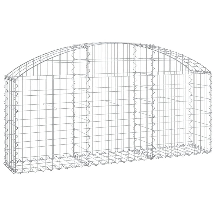 Coș gabion arcuit, 150x30x60/80 cm, fier galvanizat , 2 - homenest.ro