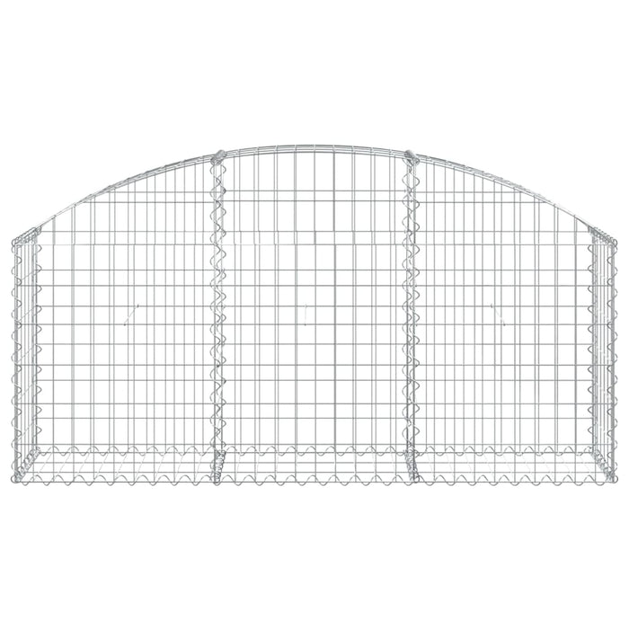 Coș gabion arcuit, 150x30x60/80 cm, fier galvanizat , 3 - homenest.ro