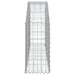 Coș gabion arcuit, 150x30x60/80 cm, fier galvanizat , 4 - homenest.ro