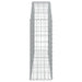 Coș gabion arcuit, 150x30x80/100 cm, fier galvanizat , 4 - homenest.ro