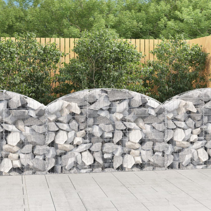 Coș gabion arcuit, 150x30x80/100 cm, fier galvanizat , 1 - homenest.ro