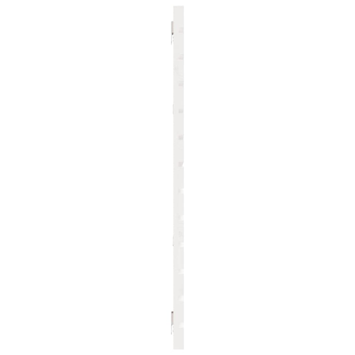 Tăblie de pat pentru perete, alb, 166x3x91,5 cm, lemn masiv pin , 5 - homenest.ro