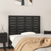 Tăblie de pat pentru perete, negru, 96x3x63 cm, lemn masiv pin , 1 - homenest.ro