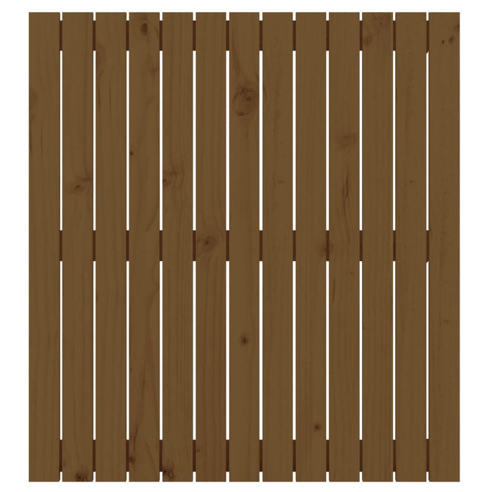 Tăblie de pat pentru perete, maro miere, 82,5x3x90 cm, lemn pin , 4 - homenest.ro
