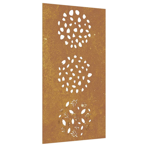 Decorație perete de grădină 105x55 cm design frunze oțel Corten , 2 - homenest.ro