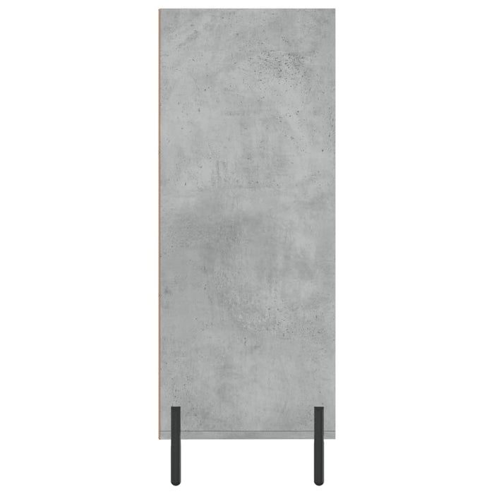 Dulap cu rafturi, gri beton, 69,5x32,5x90 cm, lemn compozit , 5 - homenest.ro