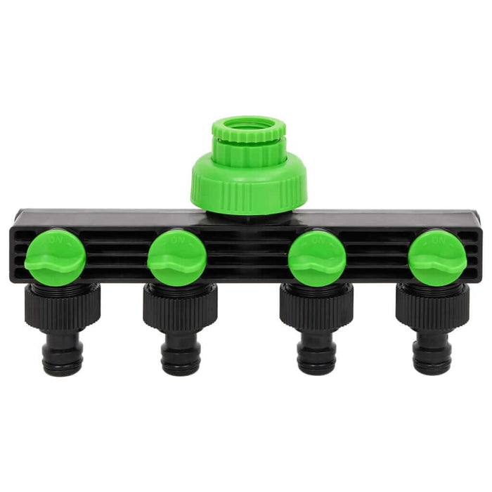 Adaptor pentru robinet 4 căi verde/negru 19,5x6x11 cm ABS și PP , 2 - homenest.ro