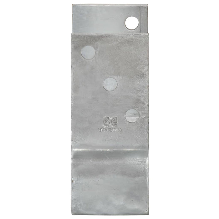 Ancore de gard, 6 buc., argintiu, 14x6x15 cm, oțel galvanizat , 4 - homenest.ro