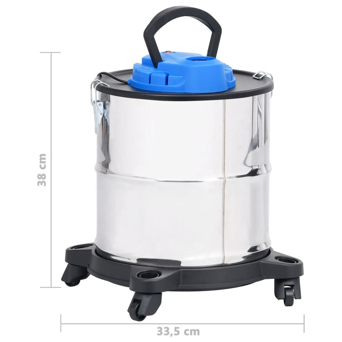 Aspirator de cenușă filtru HEPA, 1200 W, 20 L, oțel inoxidabil , 10 - homenest.ro