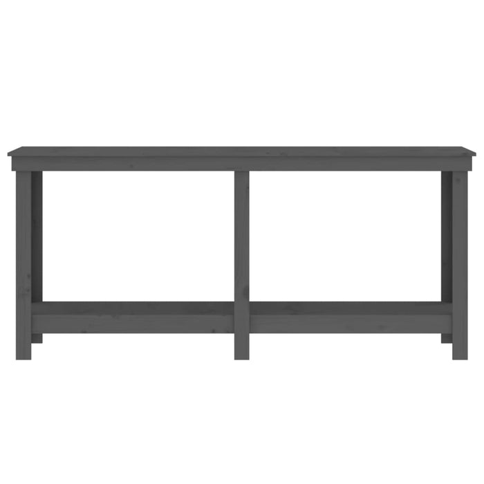 Banc de lucru, gri, 180x50x80 cm, lemn masiv pin , 5 - homenest.ro