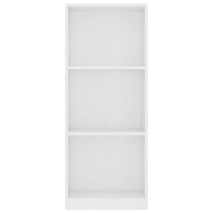 Bibliotecă cu 3 rafturi, alb, 40x24x108 cm, PAL , 4 - homenest.ro